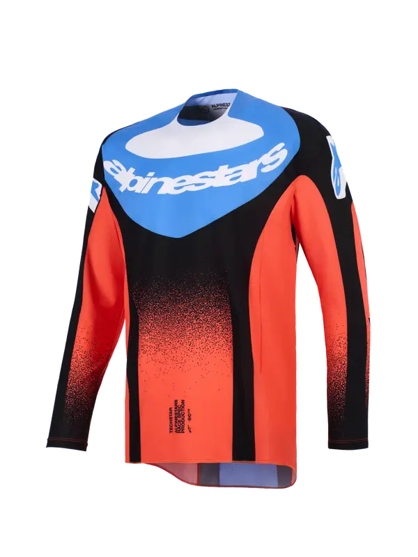 Alpinestars Techstar Knif MX Jersey – Oranje / Zwart / Blauw