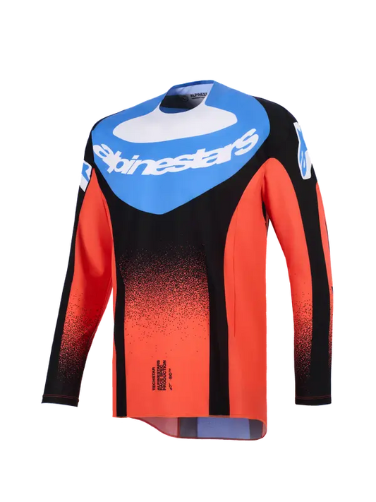 Alpinestars Techstar Knif MX Jersey – Oranje / Zwart / Blauw