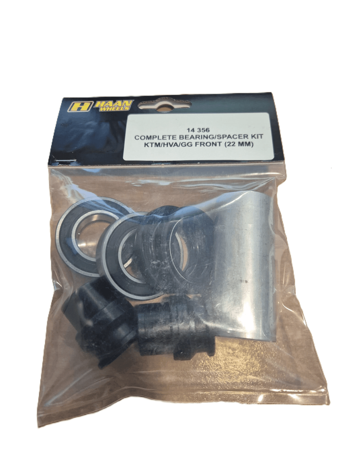 Haan Wheels Voorwiel complete lager set / bussen voor 22mm Haan Wheels KTM SX/SX-F 125/150/250/350/450 2016- & EXC/EXC-F 125/250/300/350/450/500 2016- - MxProStoreParts