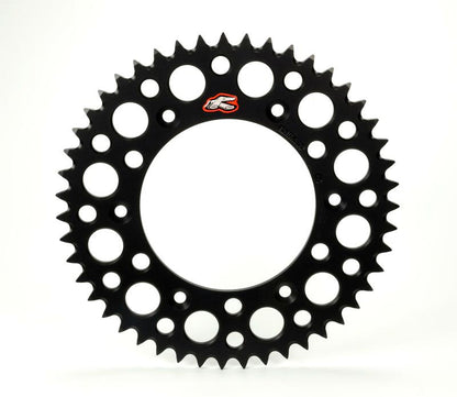 Renthal achtertandwiel 50 tands ultralight aluminium Zwart Fantic XX/XE 125 2021 & Yamaha YZ/YZ F 125/250/450 99-