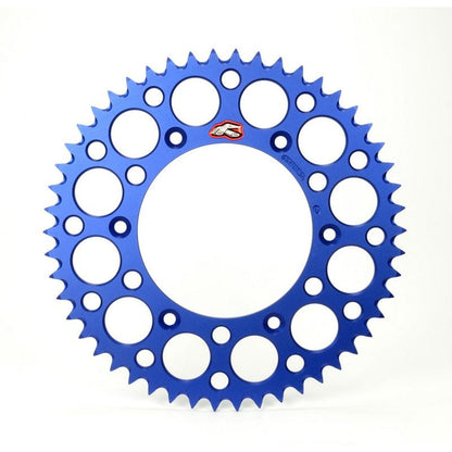 Renthal achtertandwiel 50 tands ultralight aluminium Blauw Fantic XX/XE 125 2021 &amp; Yamaha YZ/YZ F 125/250/450 99-