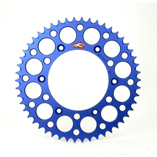 Renthal achtertandwiel 50 tands ultralight aluminium Blauw Fantic XX/XE 125 2021 &amp; Yamaha YZ/YZ F 125/250/450 99-