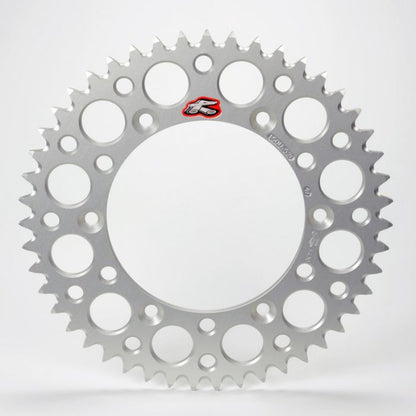 Renthal achtertandwiel 49 tands ultralight aluminium Zilver Fantic XX/XE 125 2021 & Yamaha YZ/YZ F 125/250/450 99- - MxProStoreParts