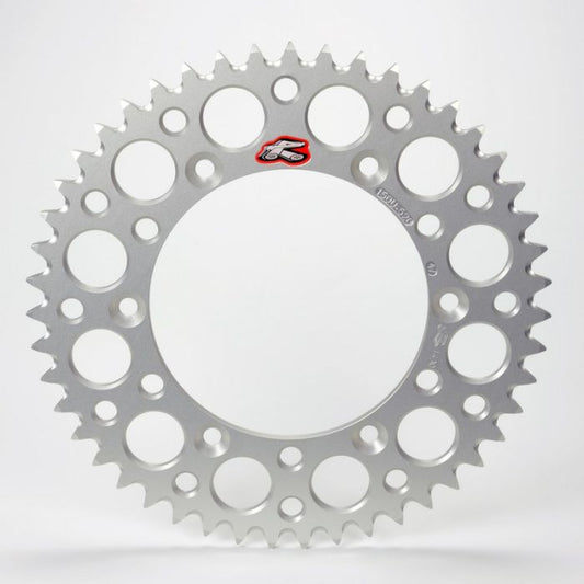 Renthal achtertandwiel 50 tands ultralight aluminium Zilver Fantic XX/XE 125 2021 &amp; Yamaha YZ/YZ F 125/250/450 99-