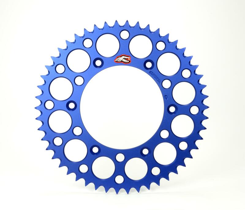 Renthal achtertandwiel 49 tands ultralight aluminium blauw Fantic XX/XE 125 2021 &amp; Yamaha YZ/YZ F 125/250/450 99-