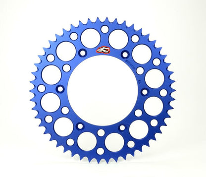 Renthal achtertandwiel 49 tands ultralight aluminium blauw Fantic XX/XE 125 2021 &amp; Yamaha YZ/YZ F 125/250/450 99-