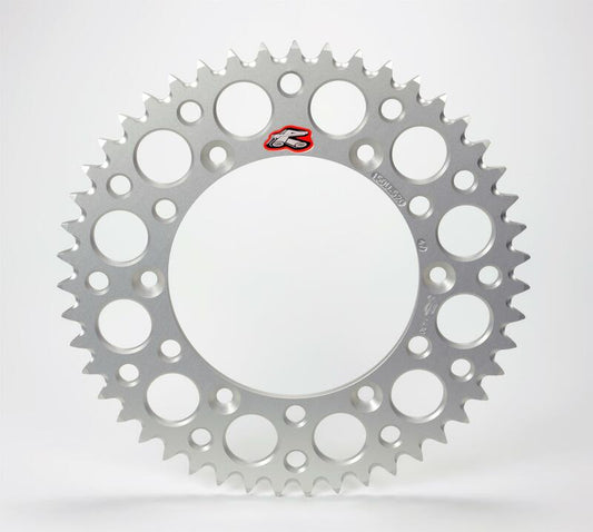 Renthal achtertandwiel 52 tands ultralight aluminium Zilver Fantic XX/XE 125 2021 & Yamaha YZ/YZ F 125/250/450 99-