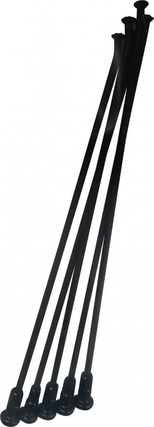 Haan Wheels spakenset Zwart ( 36 stuks ) voor 21" voorwiel Haan Wheels naaf KTM 1997-heden