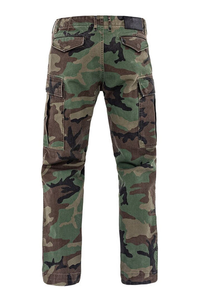 JOHN DOE Regular Cargo Mono herenmotorbroek Camo Green, maat 34/32 - MxProStoreParts
