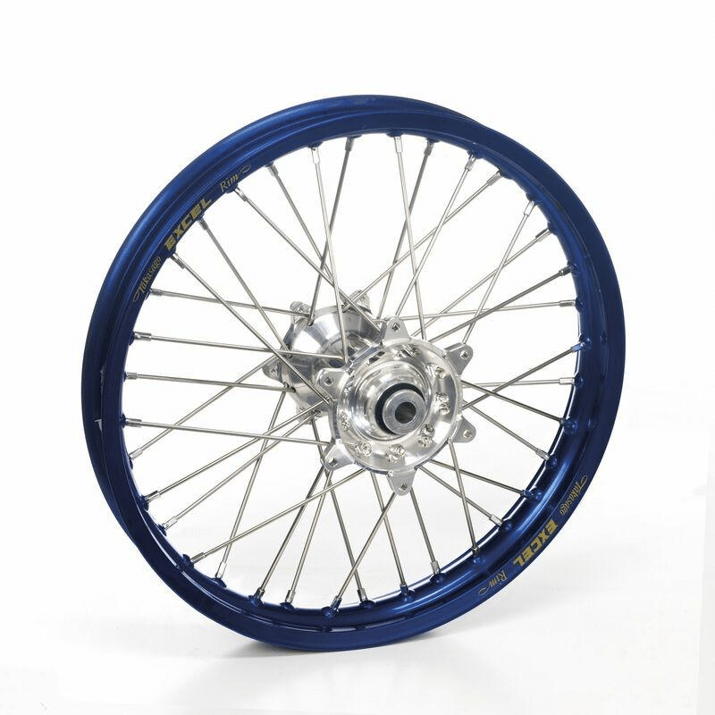 Excel achterwiel compleet blauwe velg + Haan Wheels zilvere naaf 19-1.85 Yamaha YZ 250F 2009-