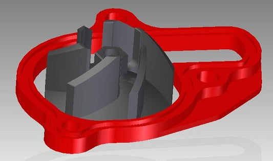 Mino waterpomp koeler kit Rood Honda CRF 450R 2017-2020