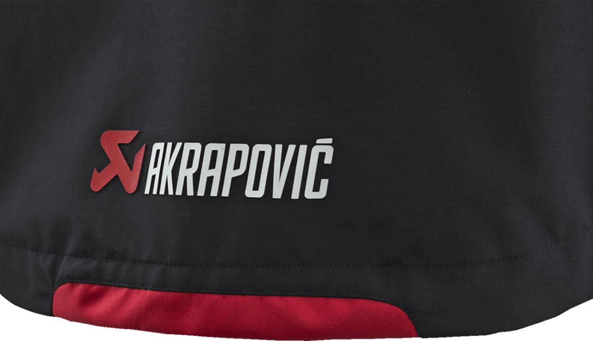 AKRAPOVIC Corpo regenjas voor heren zwart/rood 3XL - MxProStoreParts
