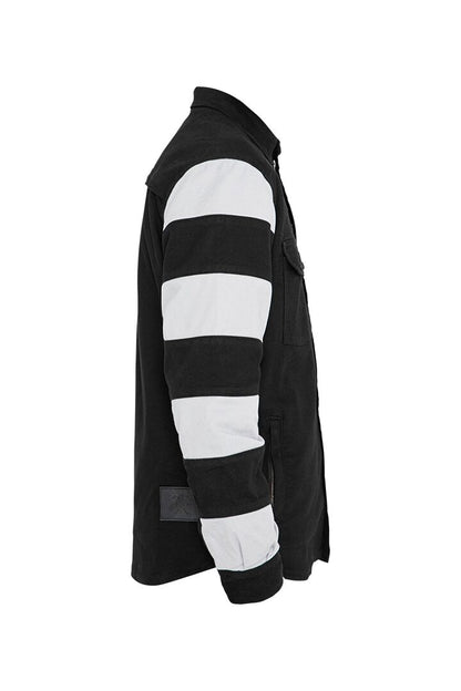 JOHN DOE Prison Motoshirt herenjas zwart/wit maat L - MxProStoreParts