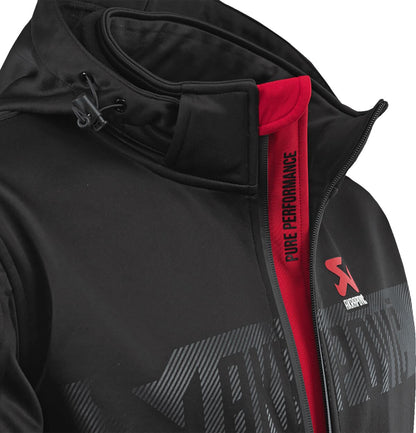AKRAPOVIC Corpo softshelljas voor dames, zwart/rood, maat S