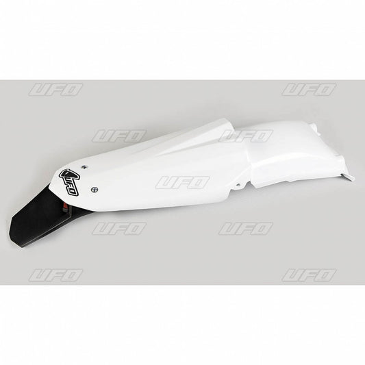 UFO Rear Fender Enduro with Light HVA 2T 05- 4T 05-07 White 041