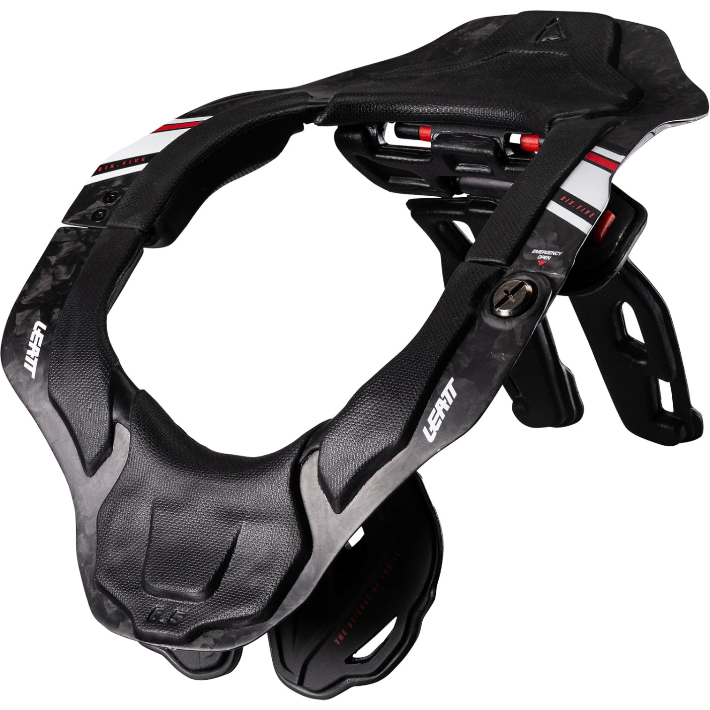 Neck Brace 6.5 Carbon Nekbeschermer Zwart Wit