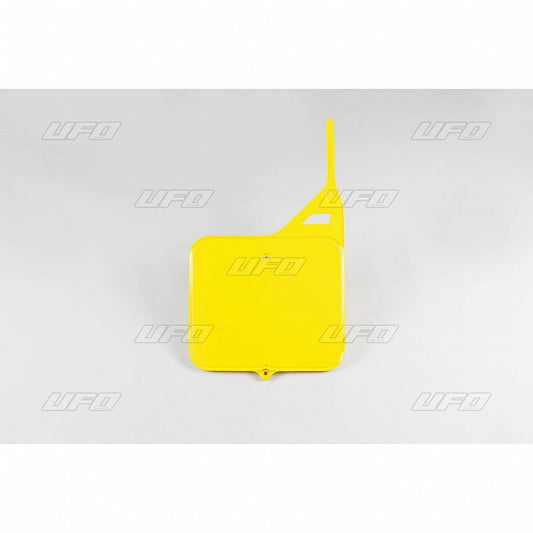 Placa matrícula delantera UFO RM125/250 87-95 Amarilla 101