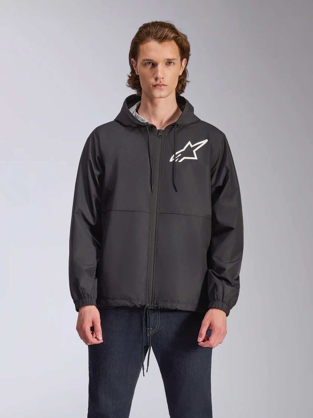 Alpinestars Jacket Speeder Chromium Windbreaker Black/White
