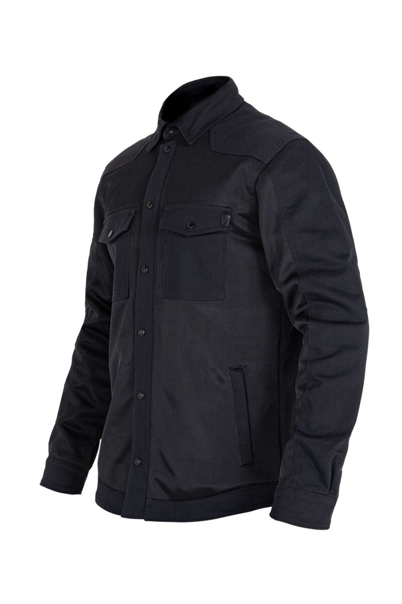 JOHN DOE Aero Mesh Motoshirt motorjas zwart 3XL
