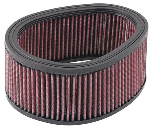 K&N air filter for Buell motorcycle, pink-red pleated media with black end caps