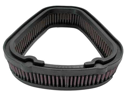K&N REPL.FILTER air filter, black frame with pink pleated media