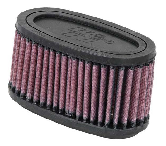 K&N air filter VT750 C4, pink pleated media with black rubber ends