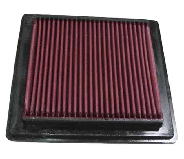 K&N air filter for Polaris Predator, red pleated element with black frame