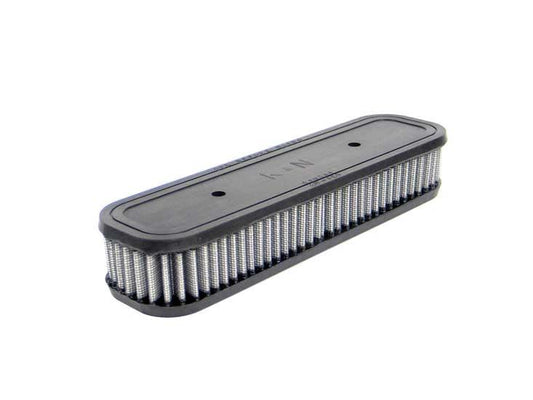 K&N air filter for GSX1100 80-82, rectangular with black end caps and pleated filter media.