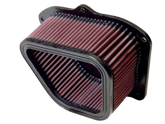 K&N air filter for GSX1300 Hayabusa 99-07, red pleated media with black frame