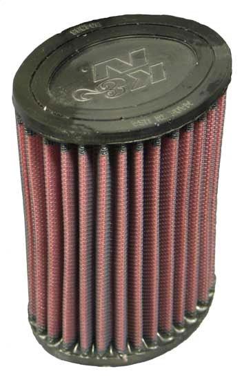 K&N air filter for Triumph Bonneville Thruxton, red pleated filter media with black end caps