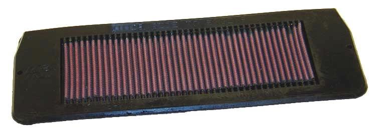 K&N air filter for Triumph Daytona 900, black housing with purple pleated media