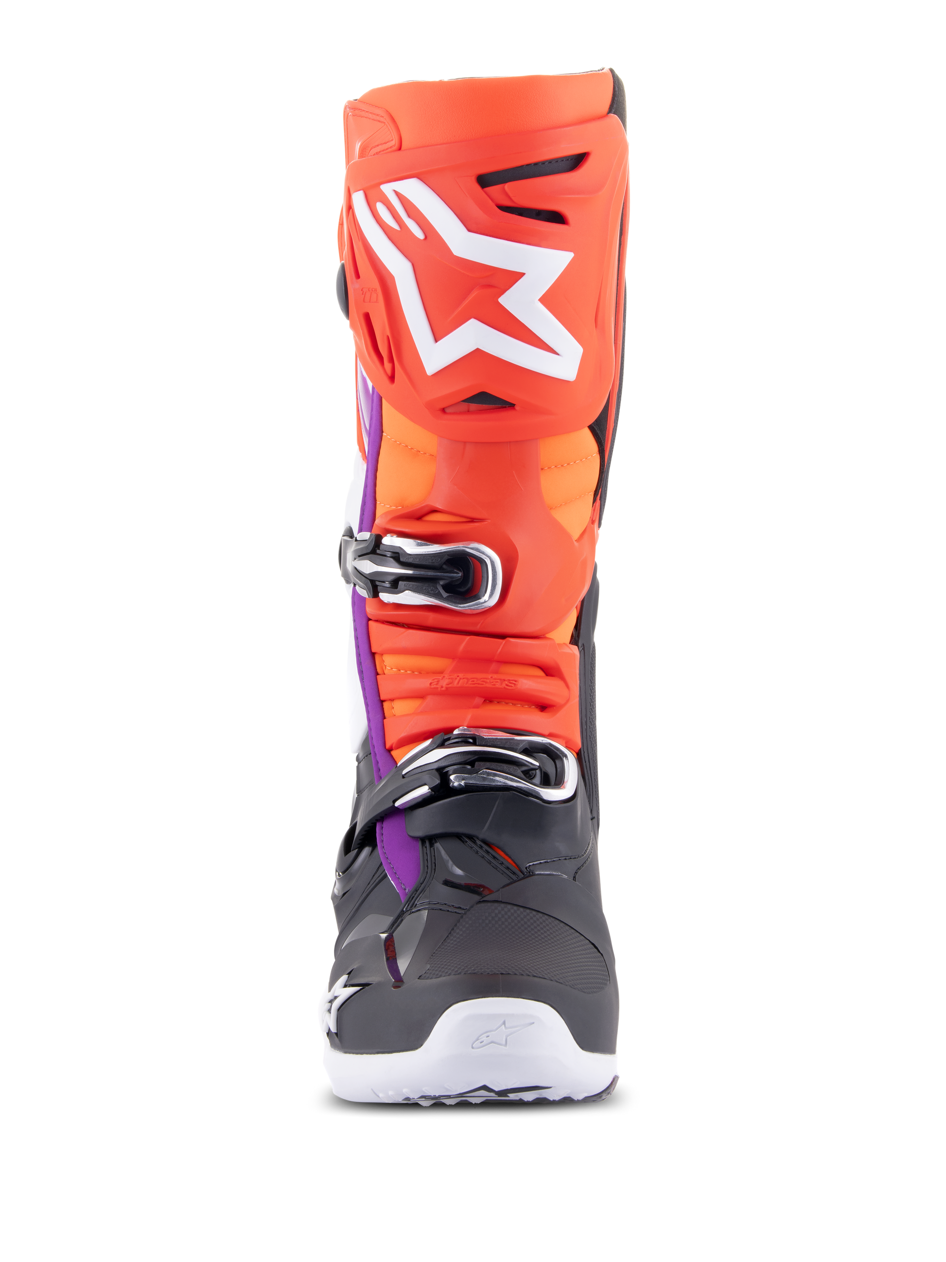 Alpinestars Tech 10 Laarzen Zwart Rood Fluo Oranje Fluo Wit