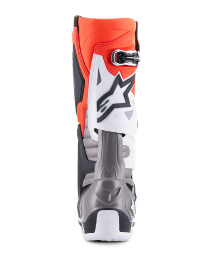 Alpinestars Tech 10 Laarzen Zwart Rood Fluo Oranje Fluo Wit