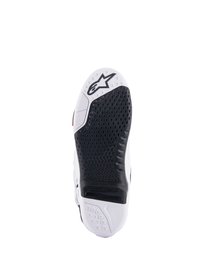 Alpinestars Tech 10 Laarzen Zwart Rood Fluo Oranje Fluo Wit