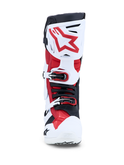 Alpinestars Tech 10 Laarzen Wit Zwart Helder Rood