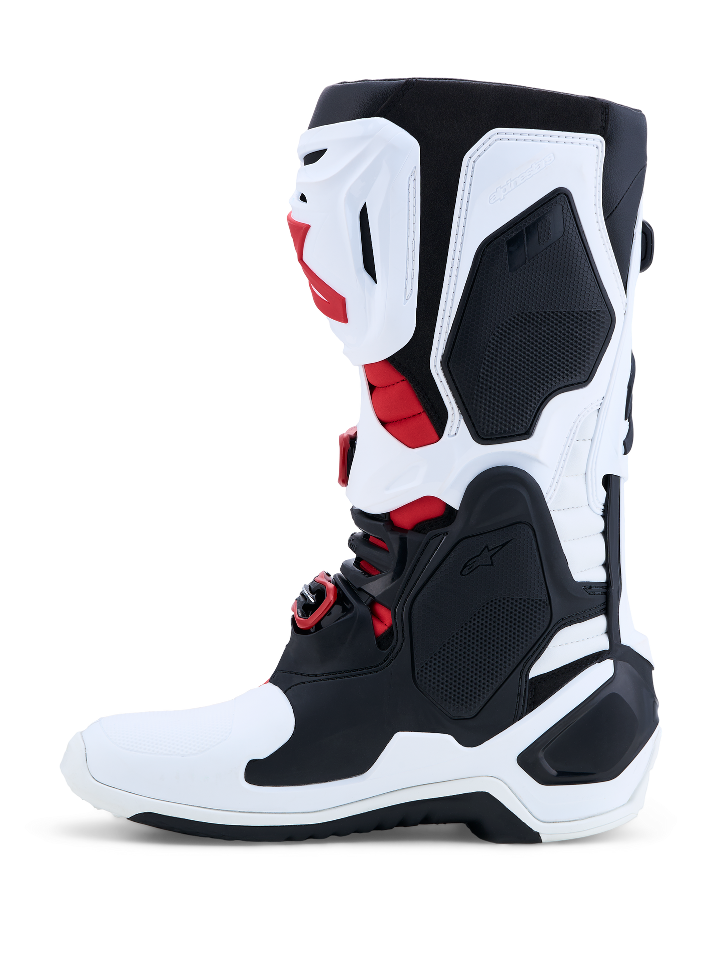 Alpinestars Tech 10 Laarzen Wit Zwart Helder Rood