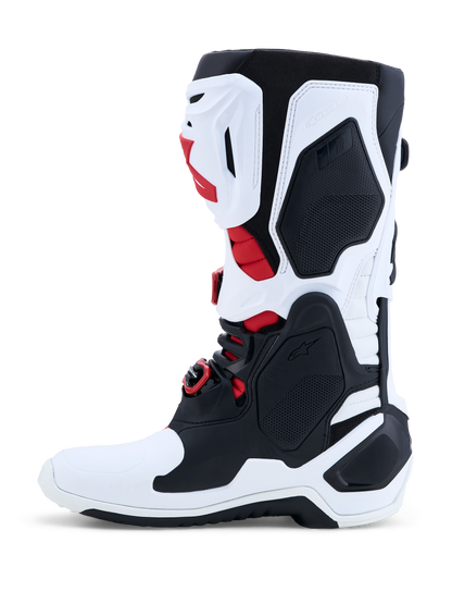 Alpinestars Tech 10 Laarzen Wit Zwart Helder Rood