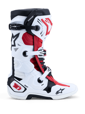 Alpinestars Tech 10 Cross Boots – White / Black / Bright Red