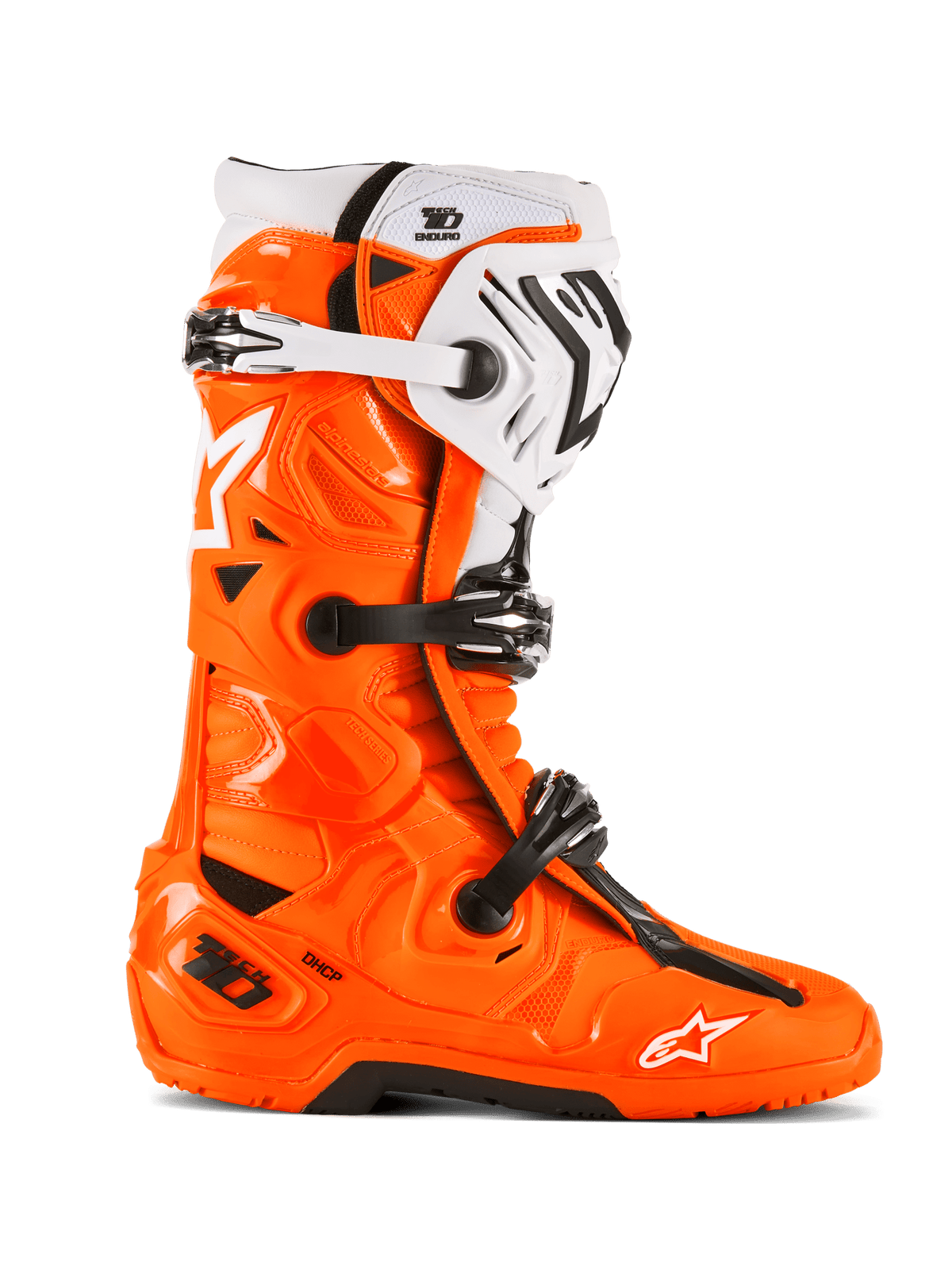Tech 10 Enduro Laarzen Oranje Fluo Zwart Wit - MxProStoreParts