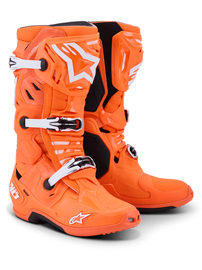 Alpinestars Tech 10 Supervented Motocross Boots Orange Fluo - MxProStoreParts