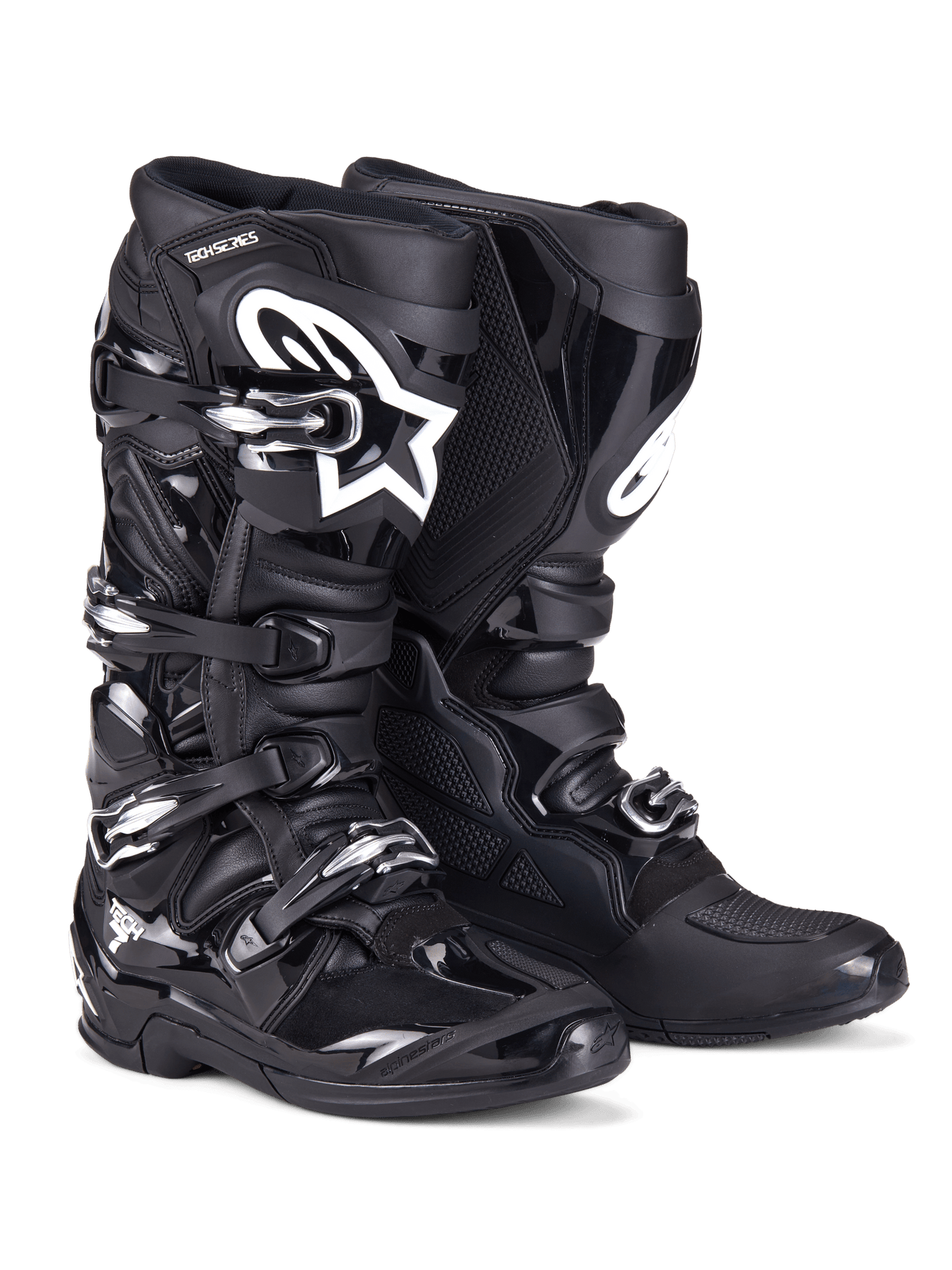 Alpinestars Tech 7 Motocross Stiefel Schwarz mit TPU-Schutz - MxProStoreParts