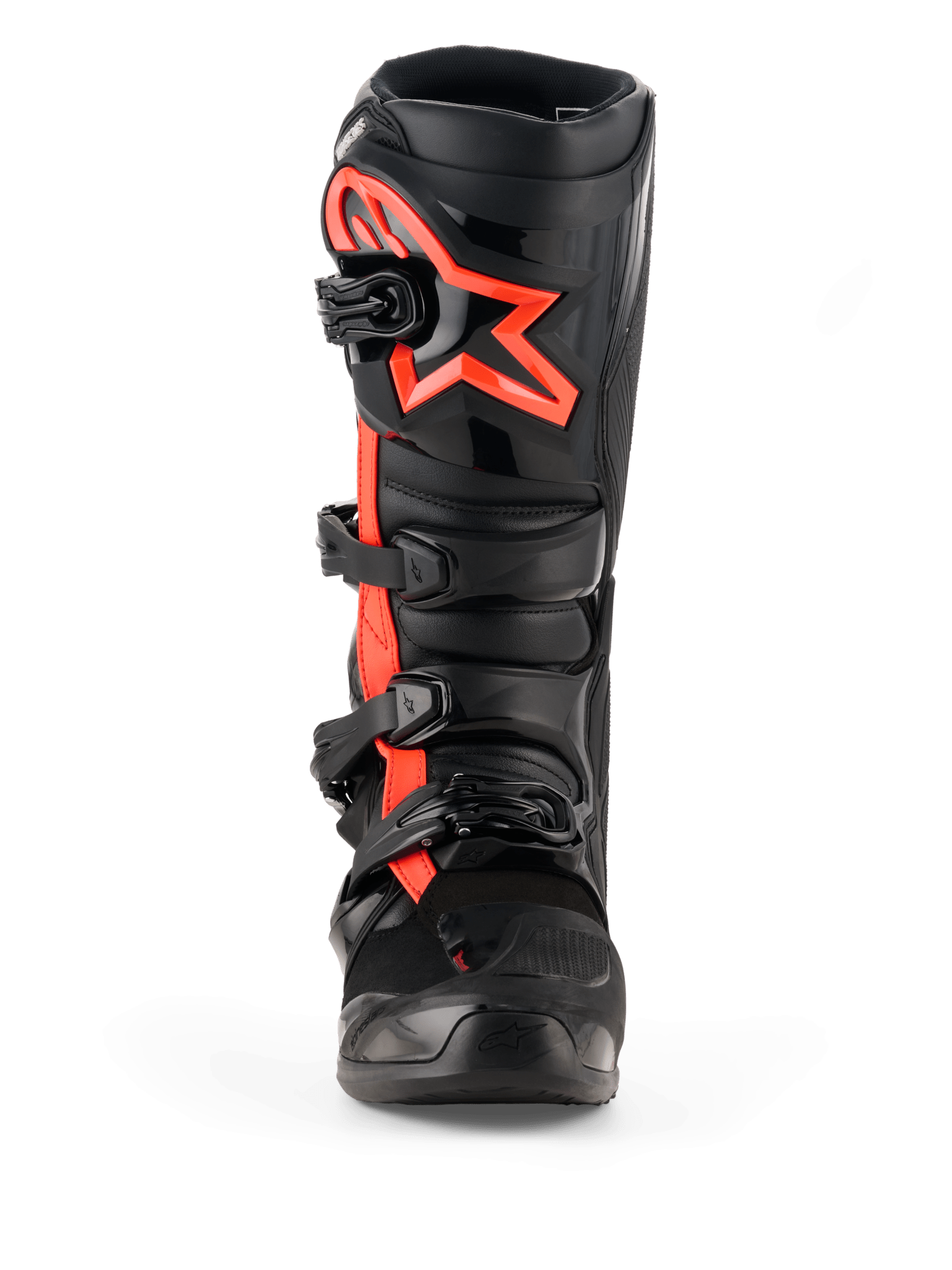 Alpinestars Tech 7 Stiefel Schwarz Rot Fluo - MxProStoreParts