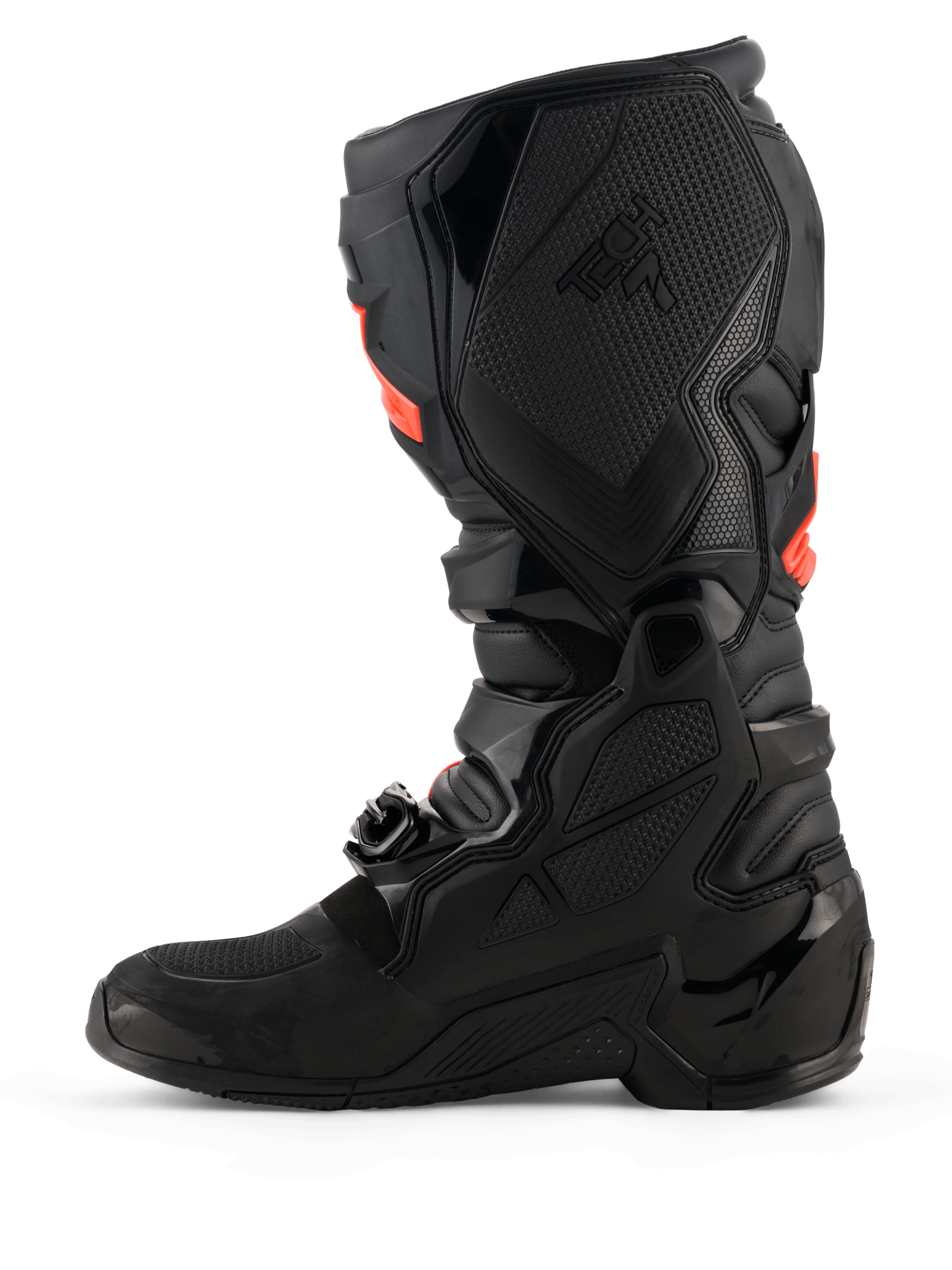 Alpinestars Tech 7 Stiefel Schwarz Rot Fluo - MxProStoreParts