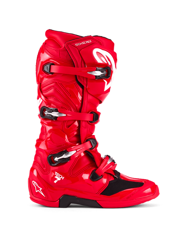 Alpinestars Tech 7 Stiefel Leuchtrot Motocross Größe 5‑16 - MxProStoreParts