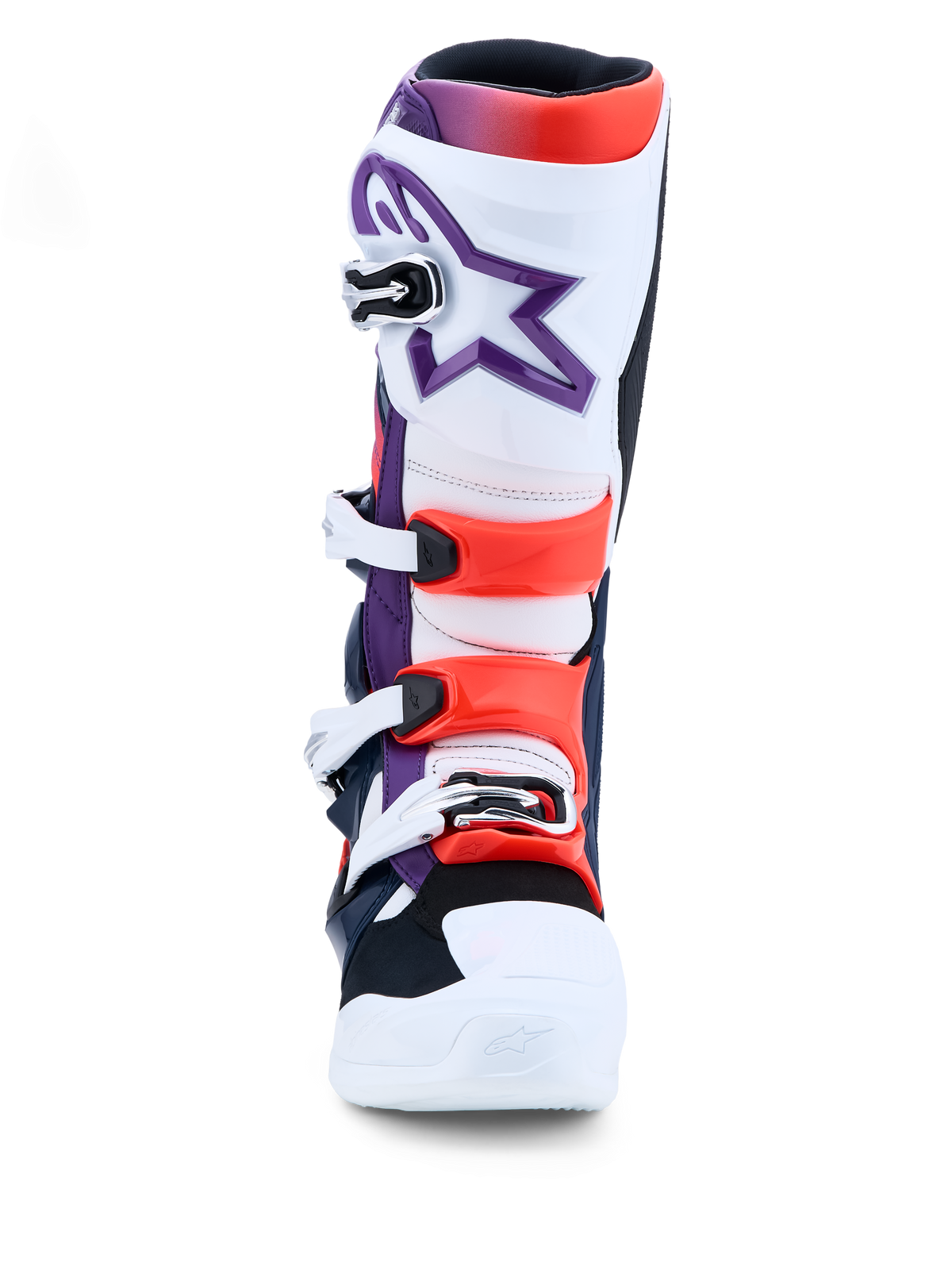 Alpinestars Tech 7 Laarzen Paars Wit Donkerblauw Rood Fluo