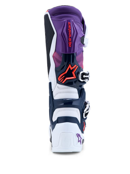 Alpinestars Tech 7 Laarzen Paars Wit Donkerblauw Rood Fluo