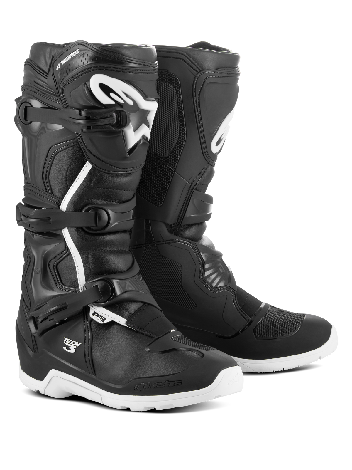 Alpinestars Tech 3 Enduro Waterproof Laarzen Zwart Wit