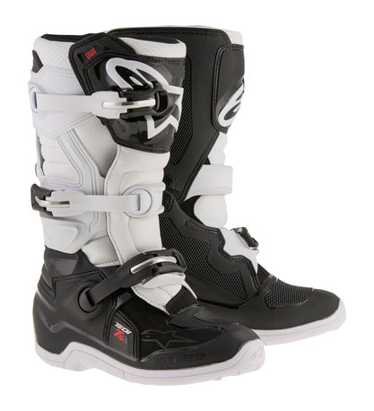 Alpinestars Tech 7S Kinder MX Laarzen Zwart / Wit