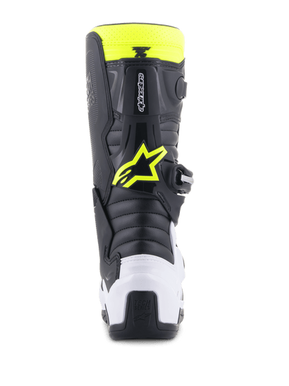 Alpinestars Youth Tech 7S Motorcrosslaarzen Zwart Blauw Geel Fluo