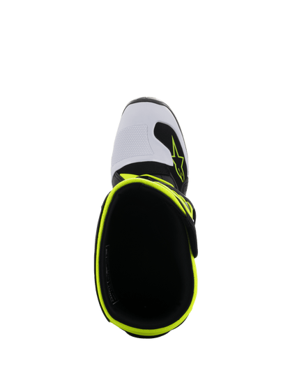 Alpinestars Youth Tech 7S Motorcrosslaarzen Zwart Blauw Geel Fluo